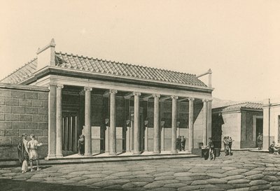 Der Eingang zum Dreieckigen Forum (Gravur) von Italian School