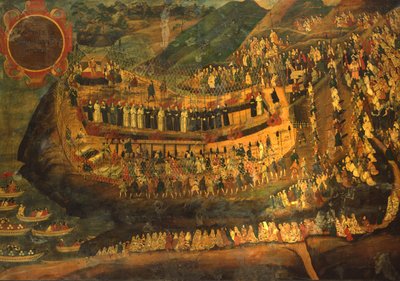 Das große Martyrium der zweiundfünfzig Märtyrer von Nagasaki (1622) von Italian School