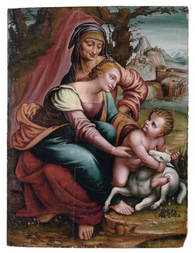Die Madonna und das Kind mit der heiligen Anna, Norditalienisch von Italian School