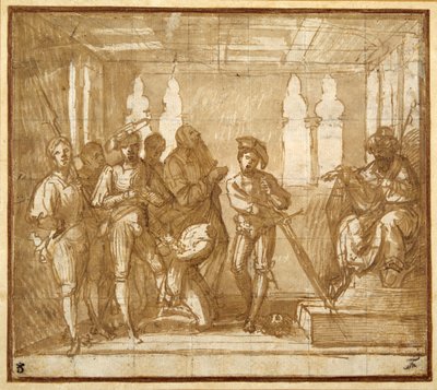 Die Enthauptung eines Heiligen von Italian School