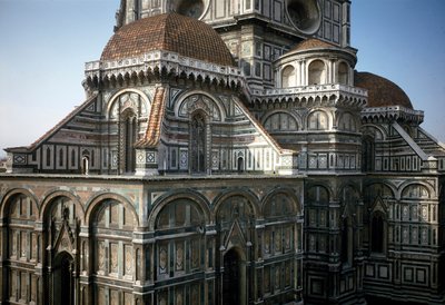 Blick auf die Apsis der Kathedrale von Florenz (Duomo Santa Maria del Fiore). 14.-15. Jahrhundert, Florenz, Italien von Italian School