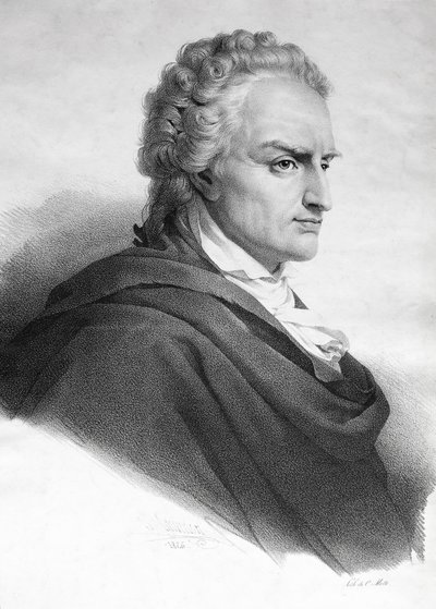 Vittorio Alfieri, italienischer Dramatiker und Dichter (Gravur) von Italian School