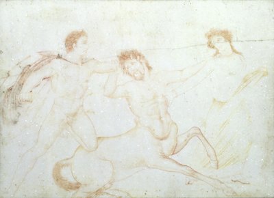 Der Tod eines Zentauren, möglicherweise Eurytus und Pirithous, Herculaneum von Italian School Italian School