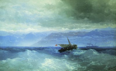 Kaukasusgebirge vom Meer von Ivan Aivazovsky