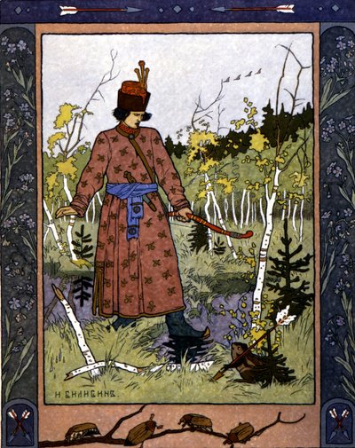 Russisches Märchen „Die Froschprinzessin“, ill. von Bilibin von Ivan Bilibine