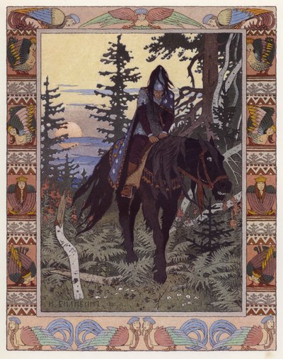 Illustration für Vassilisa die Schöne von Ivan Yakovlevich Bilibin