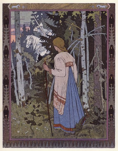 Illustration für Vassilisa die Schöne von Ivan Yakovlevich Bilibin