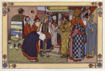 Illustration für Vassilisa die Schöne von Ivan Yakovlevich Bilibin