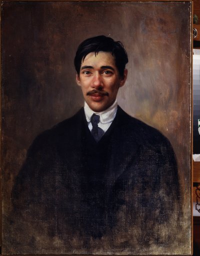 Porträt des Schriftstellers Korney I. Chukovsky (1882-1969). Gemälde von Iwan Kirillowitsch Parkhomenko (1870-1940) von Ivan Kirillovich Parkhomenko
