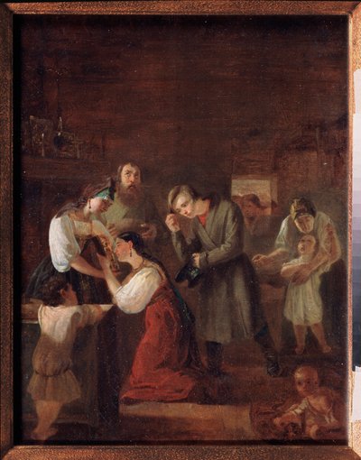 Der Segen des jungen Paares vor der Hochzeit von Ivan Petrovich Orlov