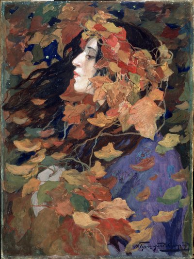 Porträt von Vissinskaya von Ivan Silych Goriuschkin-Sorokopudov