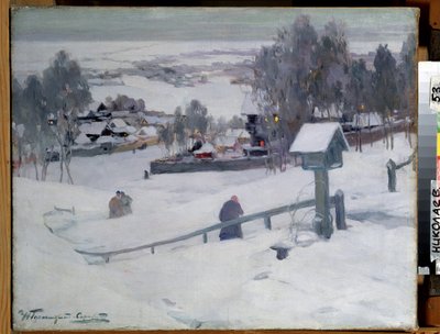 Winterabend, 20. Jahrhundert von Ivan Silych Goriuschkin Sorokopudov