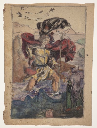 Studie nach Dürer: Der Heilige Christophorus II von J.A. Jerichau