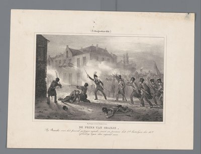 Prinz von Oranien führt die Truppen bei Ravels, 1831 von J.B. Clermans
