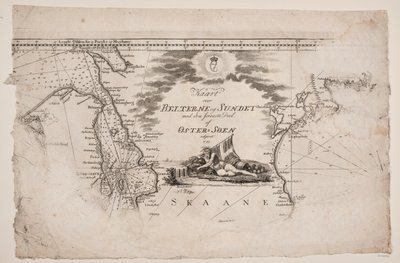 Karte über die Beltsee und den Sund von J.F. Clemens