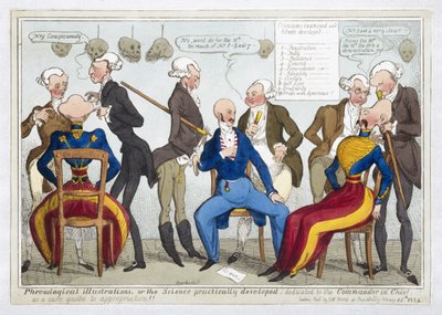 Phrenologische Illustrationen oder die Wissenschaft praktisch entwickelt, 1824 von J.L. Marks