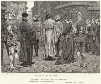 Richard II und die Königin, Richard II, Akt V, Szene I von J.M.L. Ralston