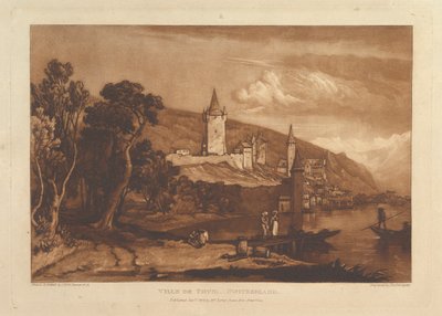 Ville de Thun, Schweiz Liber Studiorum, Teil XII, Platte 59 von Joseph Mallord William Turner