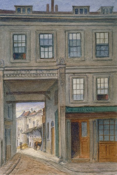 Ansicht von New Inn, Old Bailey, City of London, 1868 von JT Wilson
