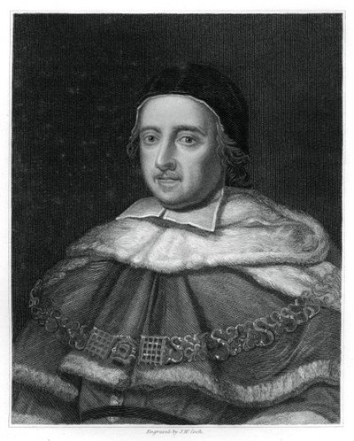 Sir Matthew Hale, Lord Chief Justice von England, 1834 von J.W. Cook