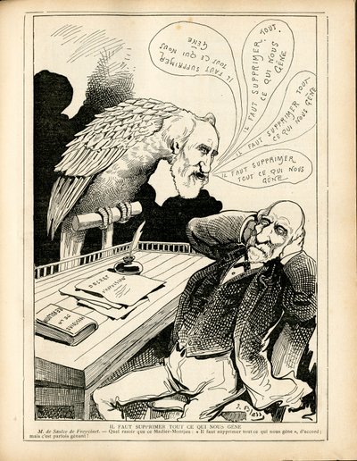 Le Triboulet, Satirique en N & B von J. (1847 1892) Blass