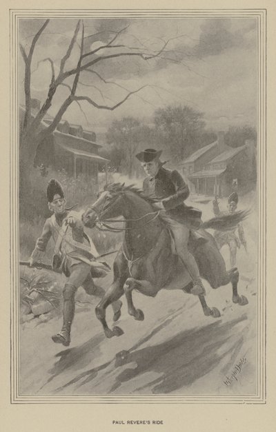 Paul Reveres Ritt von J. (after) Steeple Davis