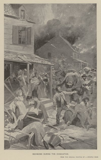 Richmond während der Evakuierung von J. (after) Steeple Davis