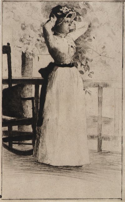 Porträt von Miss Hoe von J. Alden Weir