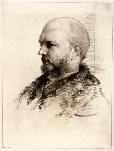Porträt von Robert Hoe von J. Alden Weir