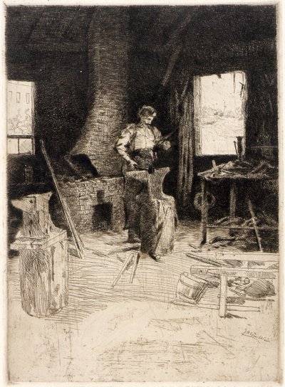 Die Schmiede von J. Alden Weir
