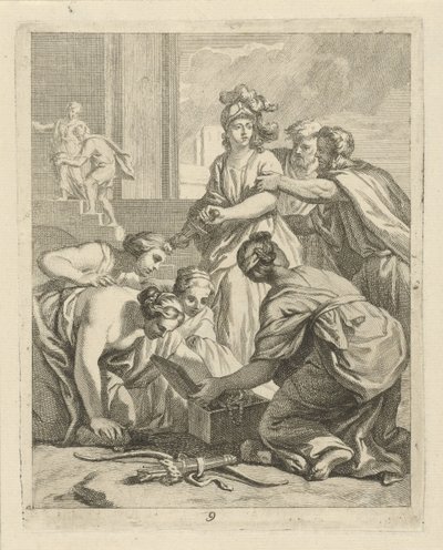 Achilles und die Töchter des Lykomedes von J. Alexander Janssens