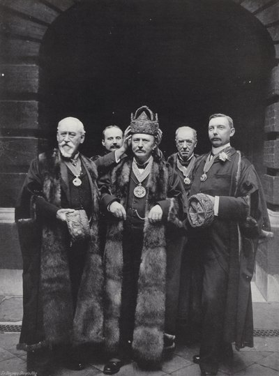 Wahltag in der Girdlers Hall, Krönung des Meisters von J. Benjamin Stone