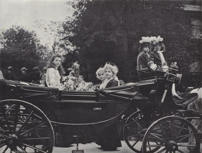 Knutsford Maifest, die Königin und ihre Begleiter von J. Benjamin Stone