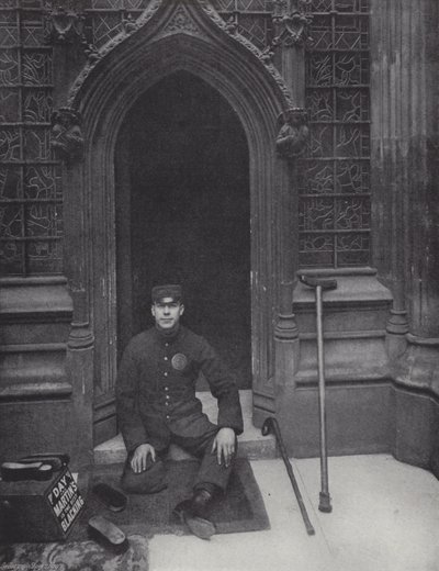 Der Schuhputzer des Unterhauses von J. Benjamin Stone