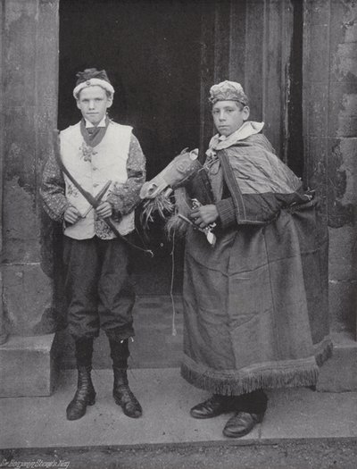 Der Horntanz, Abbots Bromley, der Narr und Robin Hood von J. Benjamin Stone