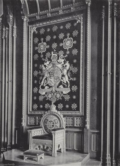 Der königliche Sitz im Ankleidezimmer des Königs von J. Benjamin Stone