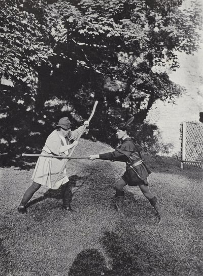 Das Sherborne-Festspiel, Stadt gegen Kloster von J. Benjamin Stone