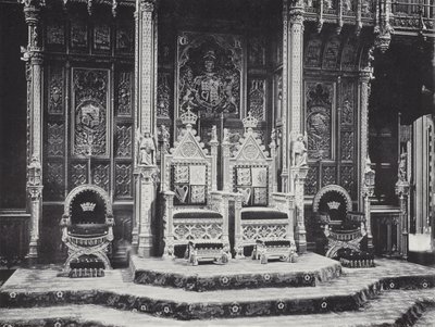 Der Thron im Oberhaus von J. Benjamin Stone