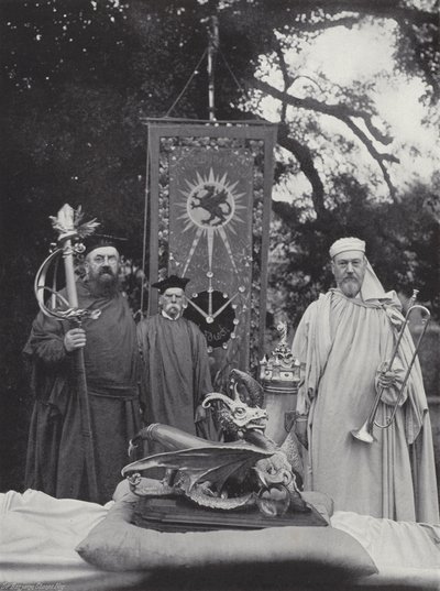 Das walisische Eisteddfod, Insignien und Beamte von J. Benjamin Stone