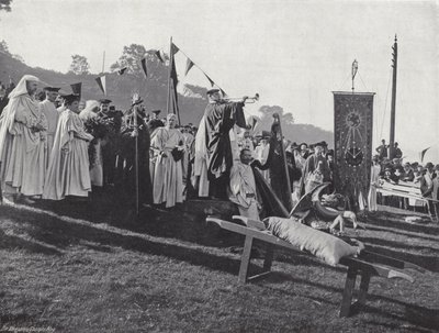 Das walisische Eisteddfod, Eröffnung des Gorsedd von J. Benjamin Stone