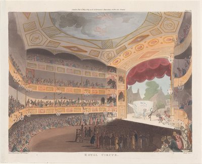 Königlicher Zirkus, 1. Mai 1809 von J. Bluck