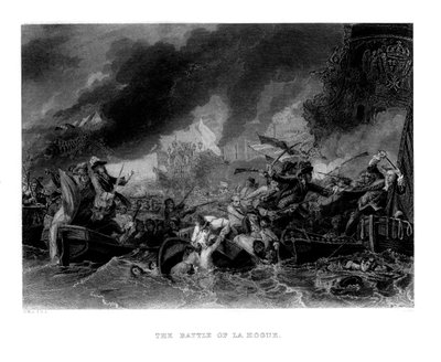 Die Schlacht von La Hogue, 1692, 1860 von J. C. Armytage