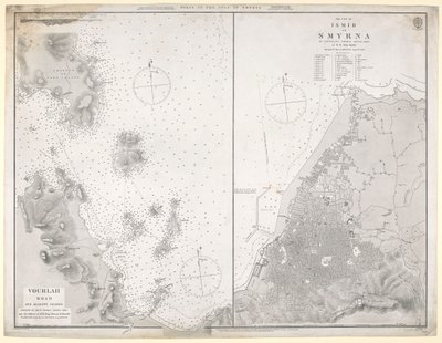 Karte der Häfen im Golf von Smyrna von J. & C. Walker
