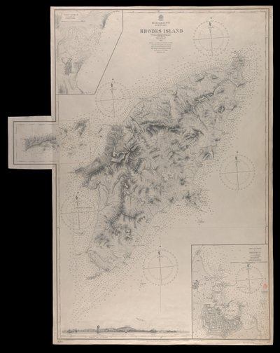 Mittelmeerarchipel Rhodos unter der Leitung von Kommandant T Graves RN HMS 