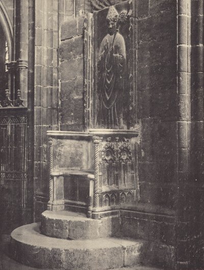 Bischofssitz in der Kathedrale von Barcelona von J. Furnells
