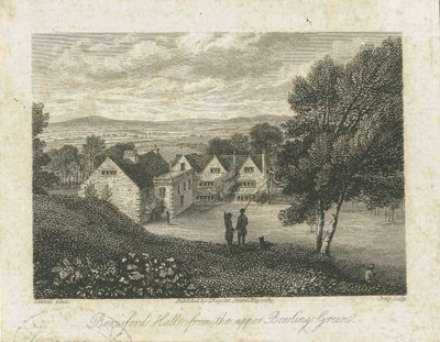 Dovedale - Beresford Hall: Stahlstich, nd [1815] von J. Greig