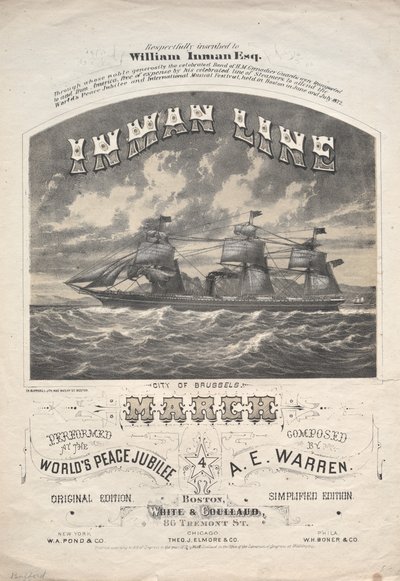 Inman Line Marsch von J. H. Bufford