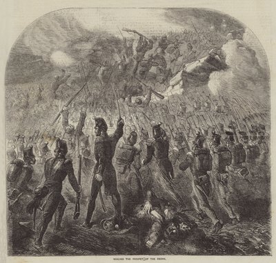 Erklimmen der Brustwehr des Redan von J. H. Nicholson