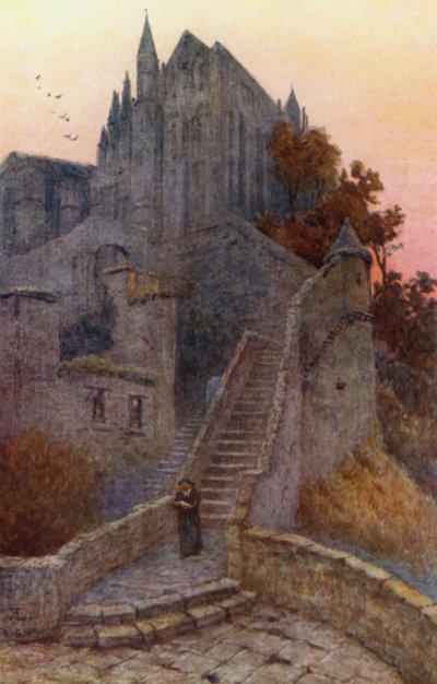 La Merveille, Mont St Michel von J. Hardwicke Lewis