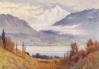 Mont Blanc von oberhalb Morges von J. Hardwicke Lewis